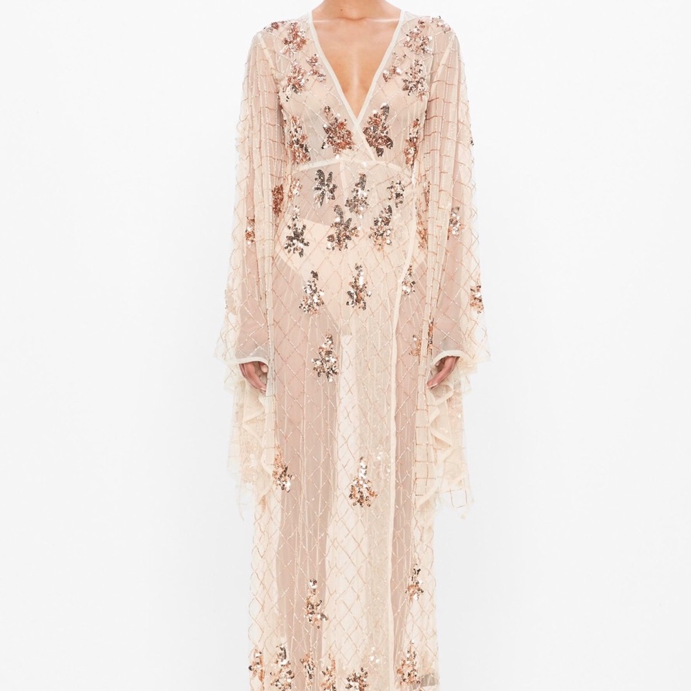 Peace and Love Maxi Kimono dress